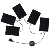 Nouvelle conception personnalisable, plaque chauffante en graphène basse tension, lavable, coussin chauffant électrique USB, feuille chauffante infrarouge lointain pour gilet chauffant