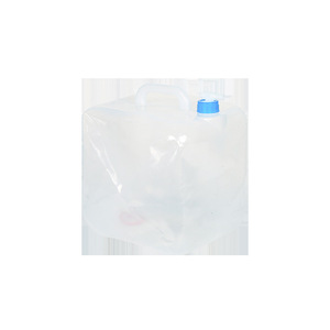 Folding Water <b>Bag</b> <b>20L</b> Portable Soft Pack With Faucet For Car Outdoor Camping Use Transparent Plastic - Product Image 1