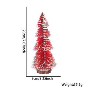 20Cm Navidad Blancanieves Corazón Lentejuelas Mini Árbol para Fiesta de Navidad Colorido <span class=keywords><strong>Pagoda</strong></span> Pino Aguja Árbol Adorno de Escritorio - Product Image 5