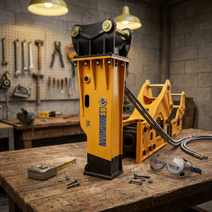 Martillo Hidráulico Silencioso SB50 para Excavadora de 11-16T |   Rompedor de rocas tipo caja para túnel minero, 861 kg, 1 año de garantía - Product Image 1