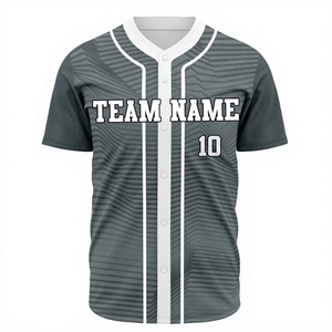Maillot de baseball unisexe personnalisé en sublimation, léger, respirant, grande taille, col en V, bretelles réglables, manches courtes, durable - Product Image 1