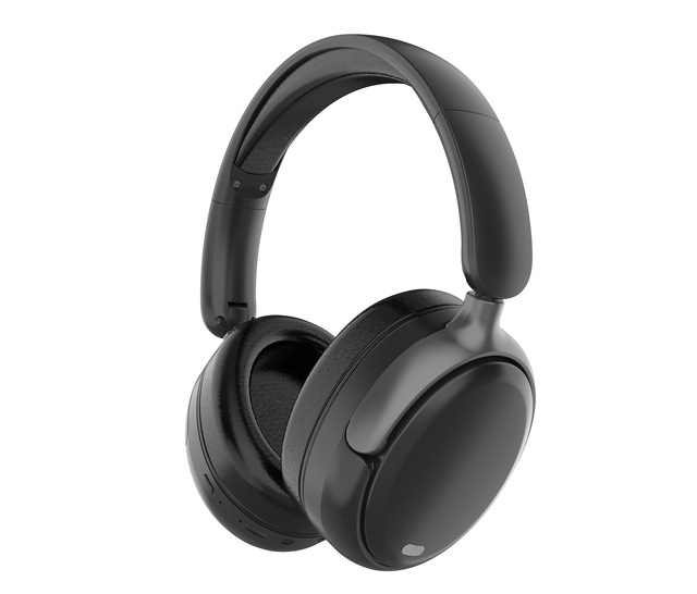 Hybrid ANC 30H Play Time Dynamic Driver Low Latency Wireless Over-Ear for Headphones with Microphone for Mobile Phone