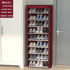 Scarpiera in tessuto Non tessuto personalizzato multistrato antipolvere tessuto portaoggetti multifunzionale portatile - Product Image 2