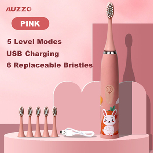 Cepillo de Dientes <span class=keywords><strong>El</strong></span>éctrico Inteligente con Diseño de <span class=keywords><strong>Sonic</strong></span> para Niños, Resistente al Agua IPX7, Batería de 60 Días de Duración, Suave, para Niños de 3 a 15 Años, 6 Cabezales de Repuesto - Product Image 3