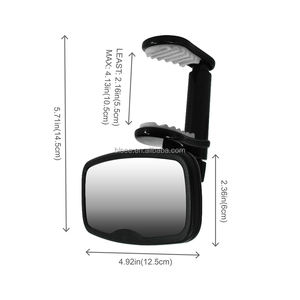 Nuevo espejo de coche de bebé negro curvo de 360 ° sin espejo retrovisor con Clip de ángulo muerto para asiento de coche - Product Image 1