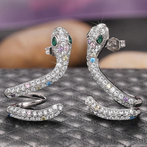 Orecchini a Forma di Serpente con Artigli, Eleganti e Chic, Gioielli per Orecchie da Donna, per Uso Quotidiano, Feste, Regalo, Accessorio - Product Image 4