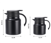 Pot Terisolasi Stainless Steel Kapasitas Besar 800ml 1000ml, Desain Kreatif Pemisah Teh-Air, Botol Air Kopi