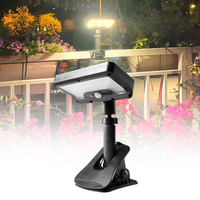 Lampe à clip solaire multifonction portable IP65, éclairage d'allée, lumière solaire LED de jardin extérieure