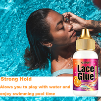 Luxfume 1.34oz Colle à dentelle à tenue extrême Orange Extreme Hold, tenue extrême, hydratante et résistante à l'eau, liaison invisible pour perruques