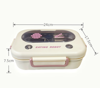 Vente en gros à bas prix, boîte à lunch portable en acier inoxydable 304 avec 3 compartiments, boîte à lunch pour l'école, usage au bureau