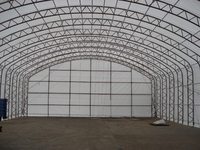 GS nuevo tamaño grande coche garaje cochera PVC cúpula refugio Truss arco almacenamiento almacén tienda MARCO DE Metal con cubierta de tela