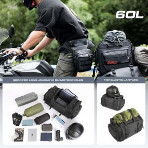 Muestra Gratuita Personalizable: Bolsa de Cuero para Casco de Motocicleta de 45L, Bolsa Seca Reflectante para Cola de Moto, Equipaje para Sillín, para Exteriores - Product Image 5
