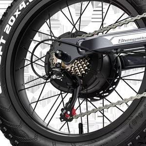 จักรยานไฟฟ้า Shengmilo S900 รุ่นทนทานจากคลังสินค้าในสหราชอาณาจักรแ<span class=keywords><strong>ละ</strong></span>สหรัฐอเมริกา พร้อมโครงอะลูมิเนียมอัลลอยด์และแบตเตอรี่ลิเธียม 48V สำหรับการขับขี่แบบออฟโรด - Product Image 4