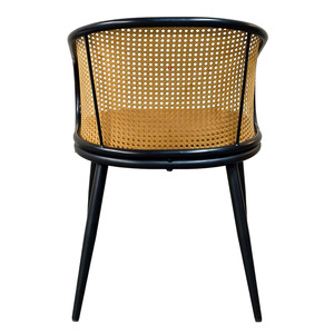 Nouvelles chaises de salle à manger <span class=keywords><strong>en</strong></span> métal de style nordique avec accoudoirs et corde tressée, <span class=keywords><strong>chaise</strong></span> de relaxation <span class=keywords><strong>en</strong></span> <span class=keywords><strong>rotin</strong></span> pour cuisine, salle à manger, bistrot - Product Image 4