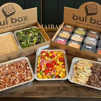 Boîte d'emballage personnalisée écologique pour churros, frites, sauces, gâteaux, donuts, sushis, brownies, chocolats pour fêtes