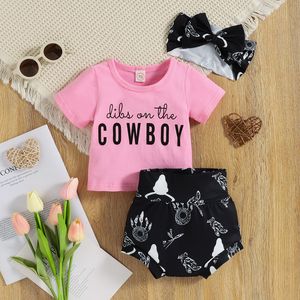 Yiwu Yiyuan indumento RTS vestiti per neonati nuovi nati set di vestiti per bambini 0-3 <span class=keywords><strong>mesi</strong></span> vestiti estivi per neonati camicia fascia per capelli - Product Image 4