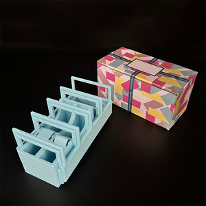Distributeur de ruban adhésif à rouleaux multiples Station d'organisation en plastique à fentes multiples avec découpeur pour l'emballage Fourniture directe par l'usine OEM - Product Image 4