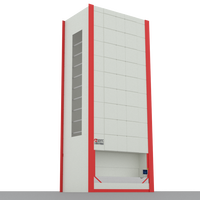 Módulo de Elevación Vertical Automatizado y Duradero, Estante de Almacenamiento Giratorio de Acero Galvanizado con Zinc, 50 Bandejas, Equipo de Almacenamiento de Carga de 30000 kg