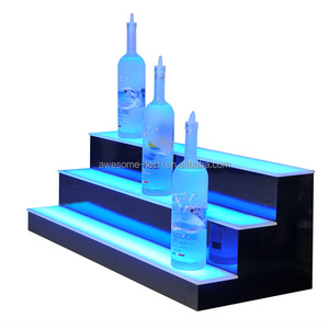 Étagère LED à 16 couleurs changeantes, étagère de présentation moderne en plastique avec bouteille lumineuse pour hôtels, discothèques ou bars - Product Image 3