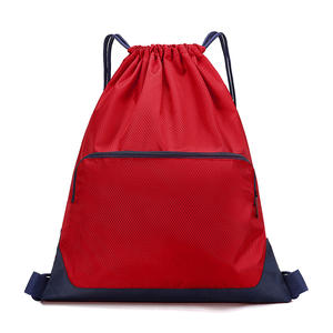 Sac à dos de tennis bicolore-Haut à double compartiment et à cordon de serrage - Product Image 4