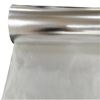 Tissu tissé en aluminium hautement réfléchissant, rouleaux d'isolation en fibre de verre, pare-soleil pour toiture, barrière radiante