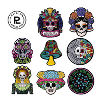 Créez votre propre badge personnalisé, épinglette personnalisée pour la Journée des Morts, broche en alliage de zinc, accessoires de mode, cadeau.