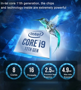 Mini PC de bureau I5 I7 I9 11e génération Double DDR4 SSD 1135G7 1165G7 Ordinateurs personnels de bureau 8750H H57 I7 8 - Product Image 3