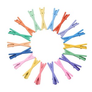 X-Shaped Duckbill Hair <b>Clip</b> 6.5cm Metal Seamless Hair <b>Clip</b> For Child Daily Use Macaron Color Bangs Accessory - Product Image 5