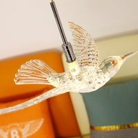 Lustre moderne 2023 à succès, design artistique pour escalier, modèle oiseau, éclairage domestique moderne, support personnalisé, lampe suspendue, lustre