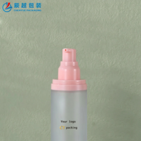 Emballage cosmétique, flacon pompe en plastique rose givré transparent, tailles 15 ml à 120 ml, pour shampoing, lotion, sans air, 30 ml, 50 ml, 80 ml, 100 ml, 15 ml