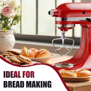 Batidor Plano de Repuesto de Alta Resistencia, Accesorio de Batidor Plano de Acero Inoxidable para Batidoras <span class=keywords><strong>KitchenAid</strong></span> de Cabeza Inclinable de 4.5-5 Qt - Product Image 6