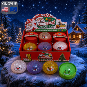 Jouet Squishy Géant en Forme de Boulette de Noël, 10 Pièces, avec Paillettes de Renne, 1 Lusin Jouet Pays Mystère, Original du Kenya - Product Image 1