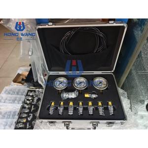 Kit de diagnostic de pression hydraulique avec boîtier de raccordement à 5 jauges pour ensemble de jauges de pression hydraulique DMASS pour excavatrice générique WSG - Product Image 2
