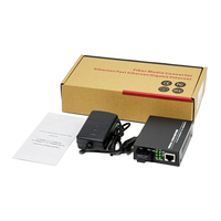 Convertisseur de média fibre optique Gigabit 10/100/1000 Mbps monomode 20 km SC Duplex 1310 nm DC5V Fibre vers Ethernet