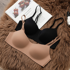 Soutien-gorge sans couture de haute qualité, sans armatures, lingerie douce pour femmes, bretelles ajustables, soutien-gorge push-up pour femmes - Product Image 4