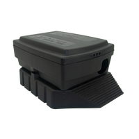 Boîte de Station d'appât de rat en polypropylène en plastique durable professionnel gestion de contrôle des rongeurs efficace noire durable solide