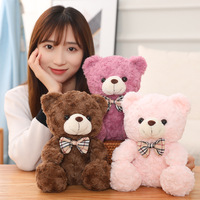 Kustom boneka produsen mainan mewah beruang lucu mainan mewah beruang 25cm boneka buket bunga dekorasi boneka Mini boneka mewah