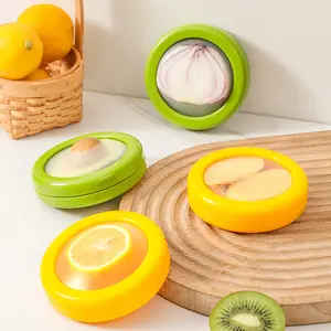Kotak wadah penyimpan makanan segar, Film silikon bersegel kulkas buah dengan tutup