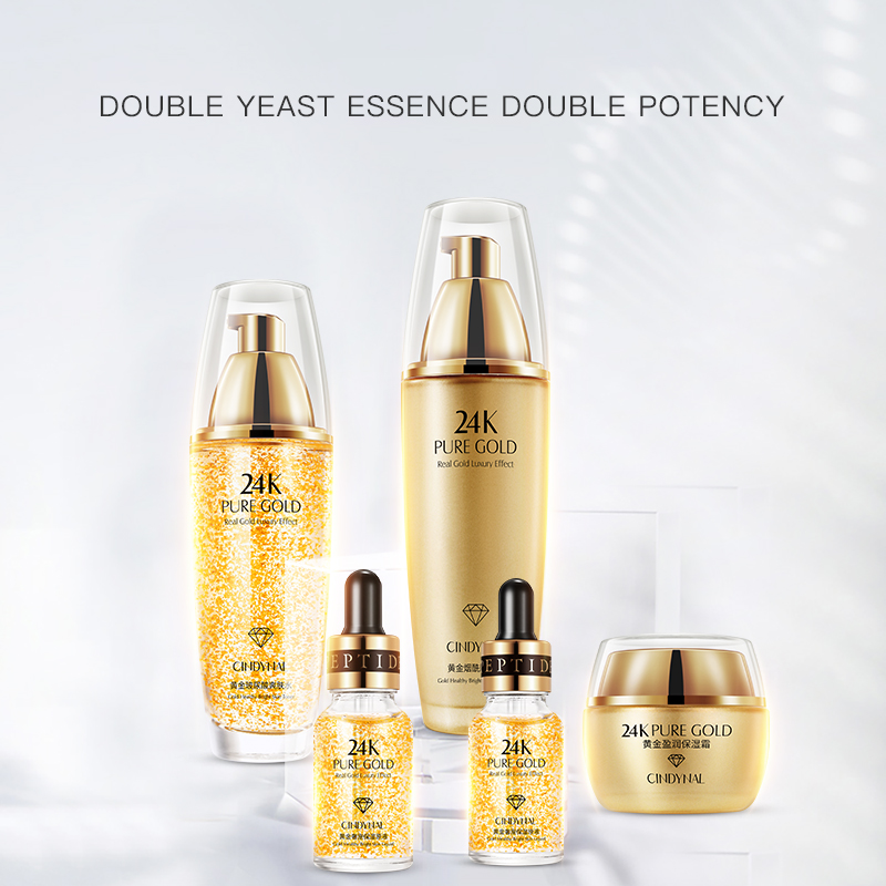 24K PURE GOLD - Real Luxury Effect Cream and Serum Sets