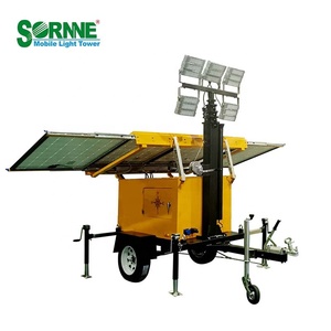 7m 9M Telescopic mast chiếu sáng đường tháp năng lượng mặt trời di động ánh sáng tháp IP65 đánh giá ánh sáng tháp dẫn đèn ánh sáng DC Powered ánh sáng tháp - Product Image 5