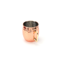 Mug en cuivre classique Moscow Mule, plaqué par sublimation, en alliage d'acier inoxydable 304, motif diamant gravé, portable et réutilisable pour la bière