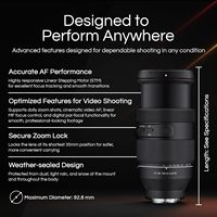 Objectif zoom téléobjectif grand angle Samyang 35-150mm F2-2.8 plein format pour monture E, mise au point automatique/manuelle, étanche, compatible vidéo