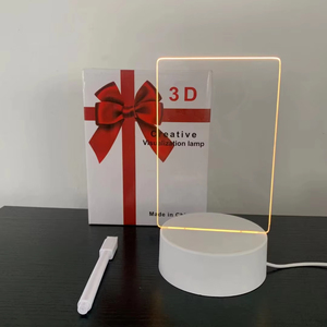 Tin nhắn Lưu ý Hội Đồng Quản trị sáng tạo 3D DIY Acrylic xóa được đánh dấu bút bàn cơ sở LED giáng sinh đèn Kid quà lưu niệm quà tặng trang trí nội thất ánh sáng ban đêm - Product Image 2