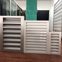 Volets extérieurs horizontaux intelligents à commande électrique, en alliage d'aluminium, style aile de fusée, pour fenêtre, avec télécommande solaire