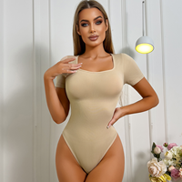 2025 Bestseller Atmungsaktiver Kurzarm-Bodysuit Tanga Butt Lifting Bodysuit 3XL Size Shaper Nahtlose Body Shaper