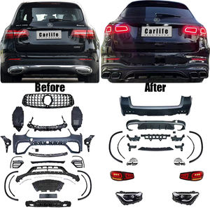 Los nuevos kits de carrocería de parachoques automotrices se usan para Mercedes Benz GLC Class X253 2015-2019 Facelift a <span class=keywords><strong>2022</strong></span> parecen. - Product Image 1