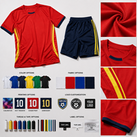 Maßgeschneidertes Fußballtrikot Herren Kurzarm Team Fußballtrikot Individuelles Logo Sportuniform OEM Großhandel Hersteller Lieferant