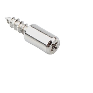 Supports de fixation pour étagères de meubles GQK, plaqués nickel, connecteurs et quincaillerie - Product Image 6