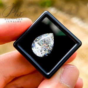 Holycome Moissanite VVS1เพชรโฮลีมา3x5-10x14ดีตัดรูปลูกแพร์ทำด้วยมือผ่านการทดสอบสีบวกธรรมชาติขายส่ง GRA Moissanite - Product Image 1