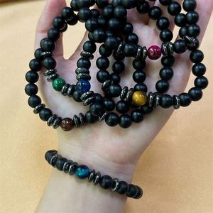 Pulsera de Piedra Natural con Cuentas de Vidrio Coloridas, Amuleto de Protección, Innovador Control de Calidad Estricto, Tarjeta de Consejos de Mantenimiento - Product Image 3